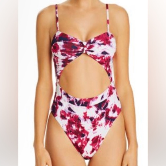 NWT Aqua women’s bikini / bathing suit (one piece with cut outs) size M - Picture 1 of 4